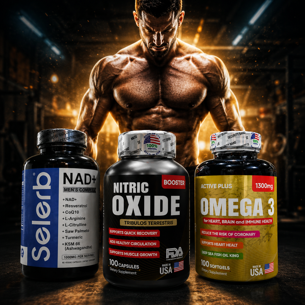 ⚡👑 COMBO PODER MASCULINO 3X 👑⚡🔥 Recupera tu Energía, Potencia y Confianza Masculina 🔥🇺🇸💯% ORIGINAL | ENVÍO GRATIS |