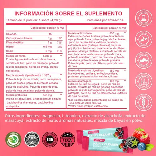 🍉 HAPPY CLEANER ✨ Siéntete más liger@, cómod@ y renovad@ cada día 💚 | 100% ORIGINAL Y GARANTIZADO ✅ | MADE IN USA 🇺🇸