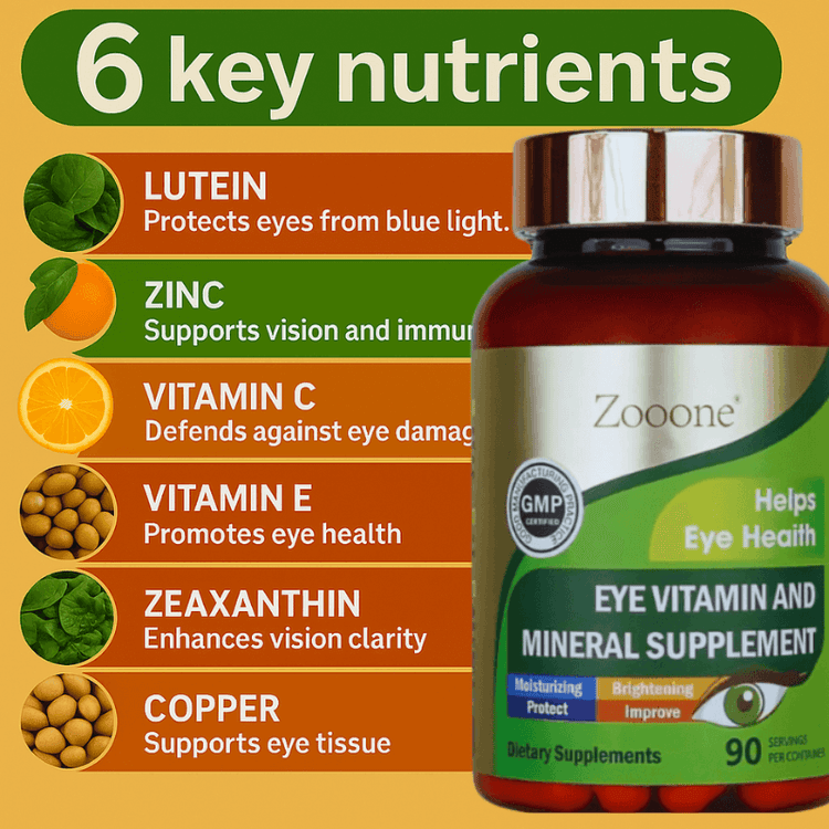 ZOOONE LUTEÍNA Y ZEAXANTINA VITAMINA OCULAR 👁️👁️100% original importado 🇺🇸 + OBSEQUIO SORPRESA🎁