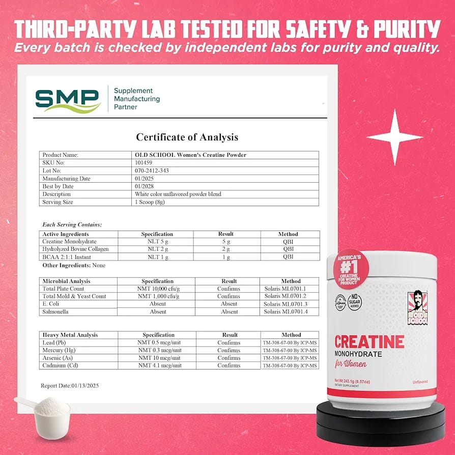 CREATINE OLD SCHOOL FOR WOMEN ❤️🔥💪 100 % ORIGINAL 🇺🇲