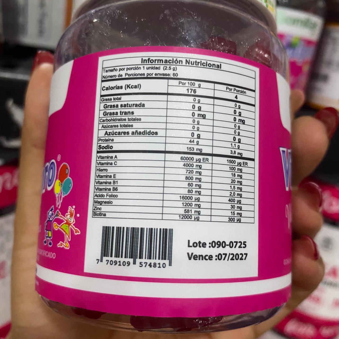 🍓✨ ¡La Vitamina Que Tus Hijos Disfrutan y Tú Agradeces! REGISTRO INVIMA ✅ + 🎁 Obsequio para Adultos + Envío Gratis 🚚
