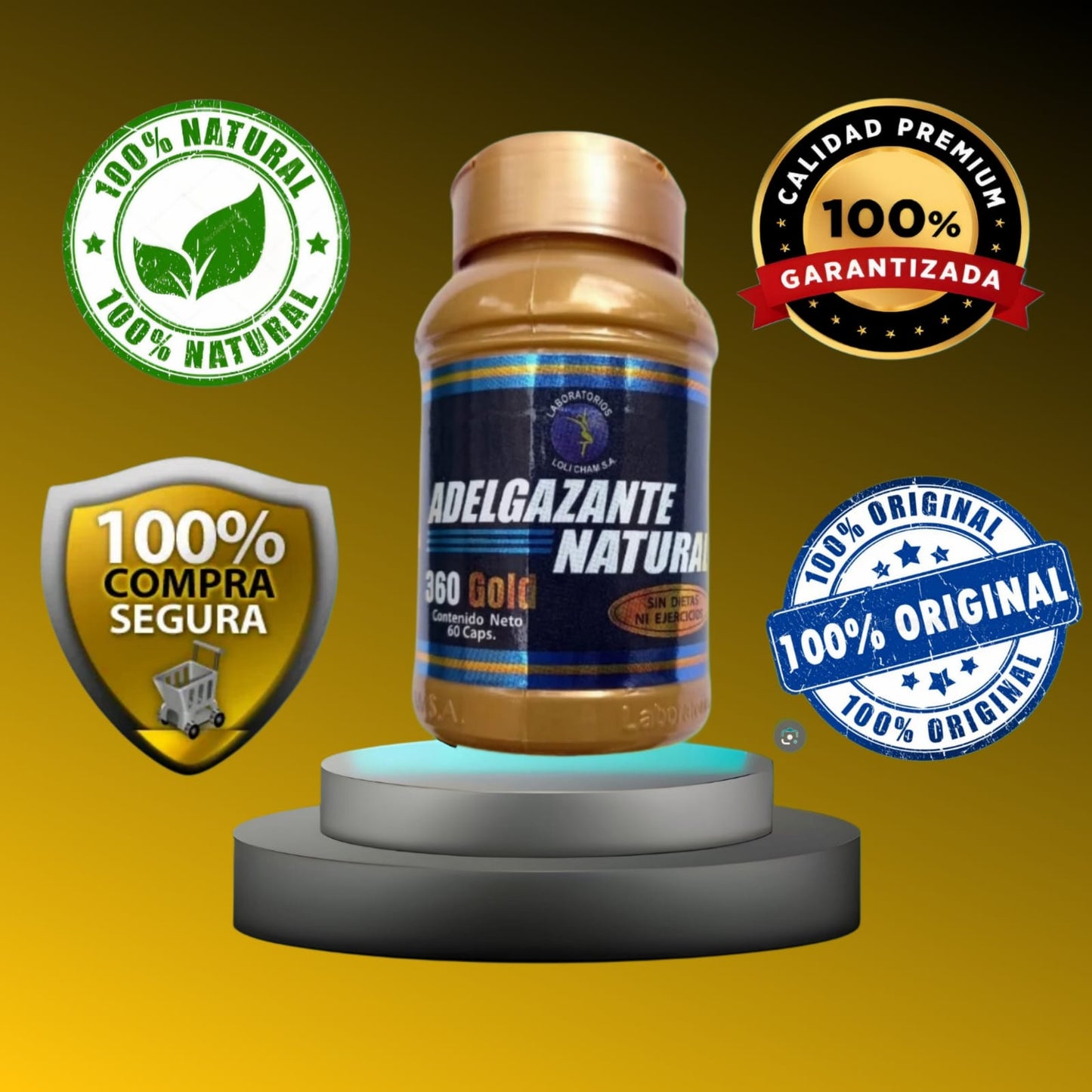 LIPOADELGAZANTE NATURAL LOLI-CHAM GOLD  ✨😍🍀🔥