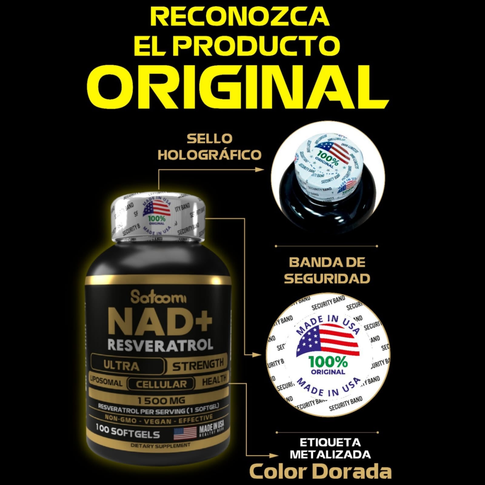 COMBO RESVERATROL PLUS + NAD ( OBQ CITRATO DE MAGNESIO) 100% ORIGINAL IMPORTADO 🇺🇲 😍🍇💟