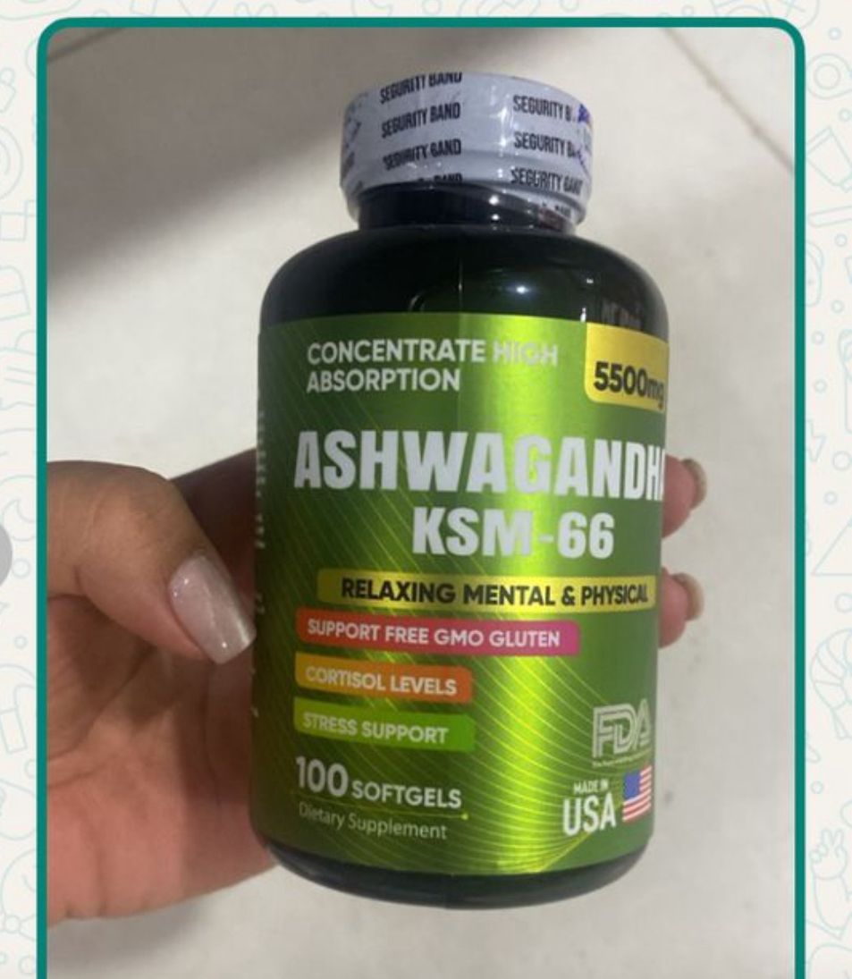 ASHWAGANDHA KSM 66  IMPORTADO 100% 🇺🇲 ORIGINAL 😍✨🕊️