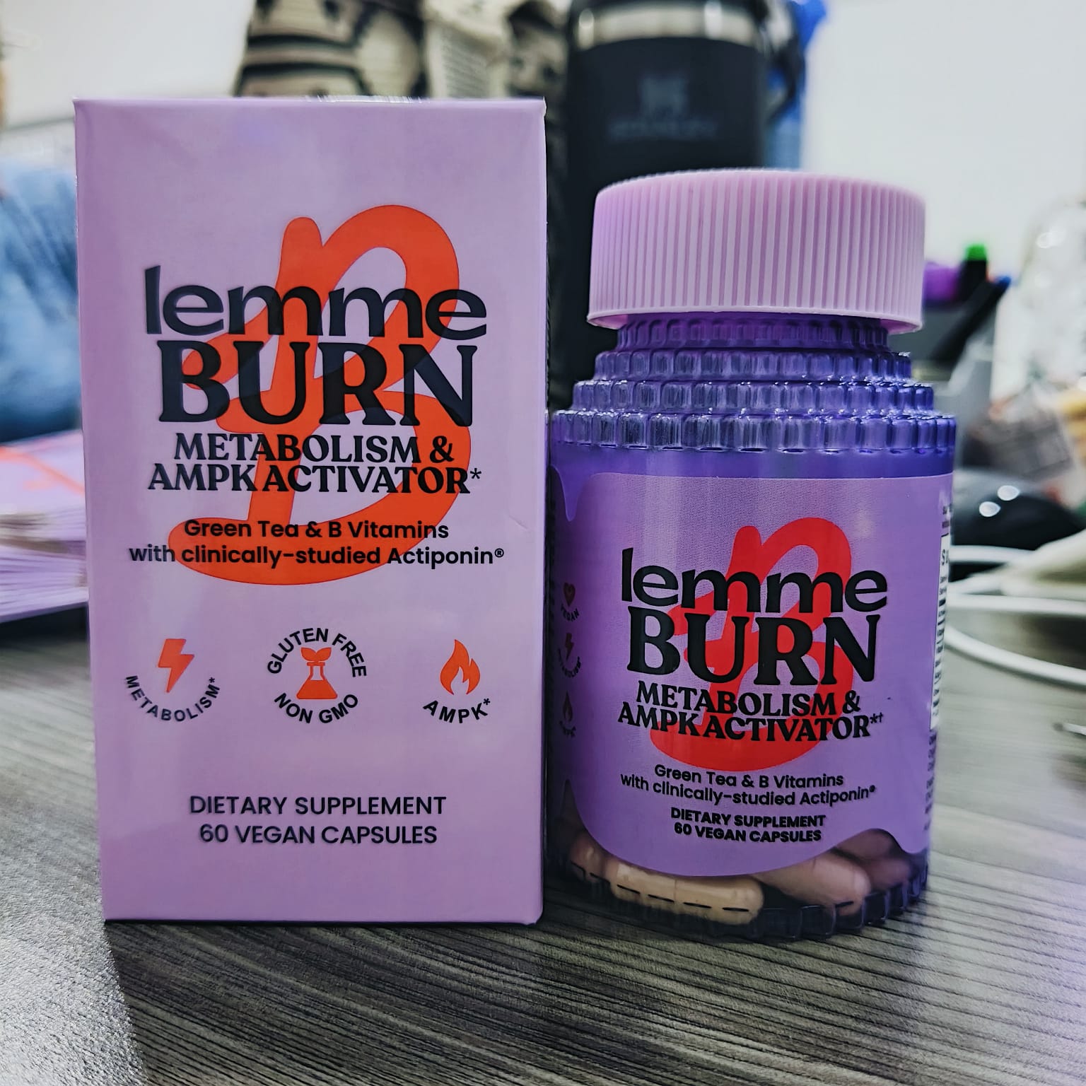 LEMME BURN Metabolism & AMPK Activator 🔥 Metabolismo Activo, Cuerpo en Control🔥 100% Original 🇺🇸 Directo de USA + Gel URO GRATIS 🎁