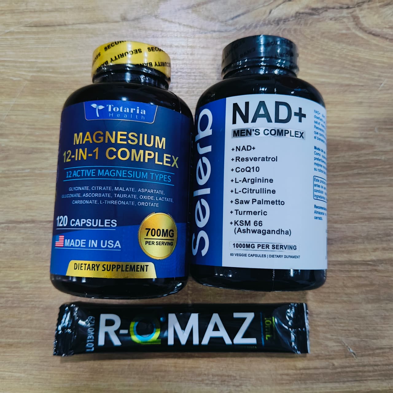 COMBO MACHO ALFA 💪 SELERB NAD +  MAGNESIO 12 EN 1 🇺🇸 Energía + Recuperación Total 100% Original + Obsequio Sorpresa 🎁