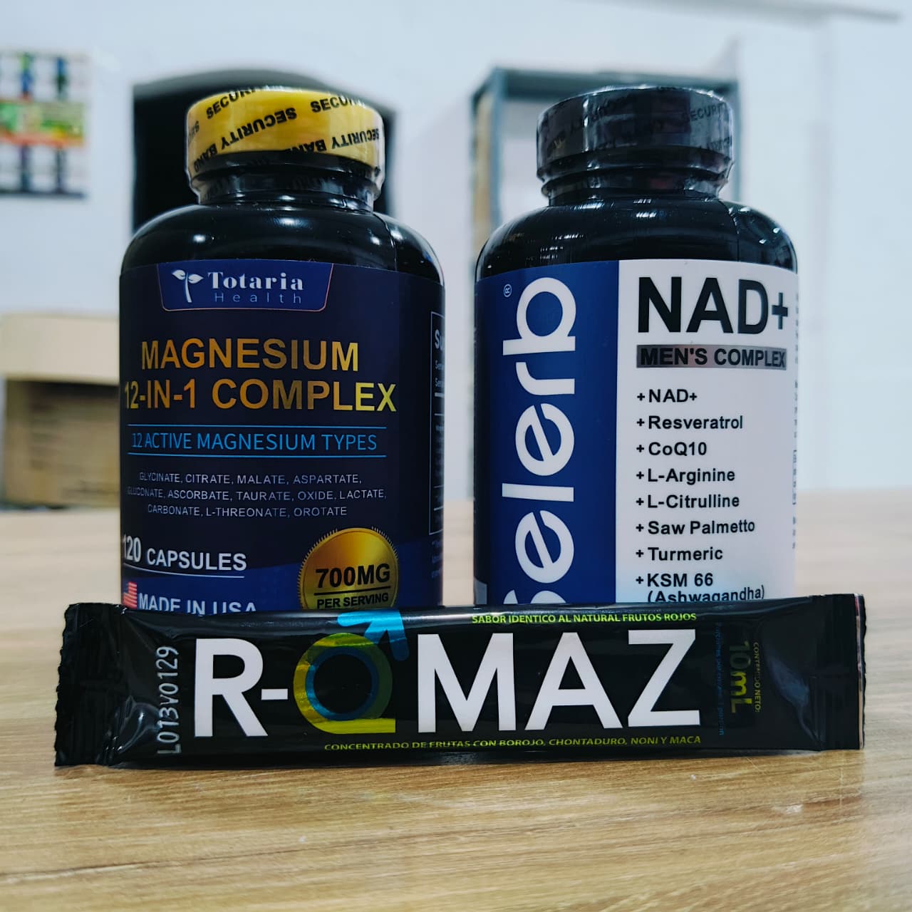 COMBO MACHO ALFA 💪 SELERB NAD +  MAGNESIO 12 EN 1 🇺🇸 Energía + Recuperación Total 100% Original + Obsequio Sorpresa 🎁
