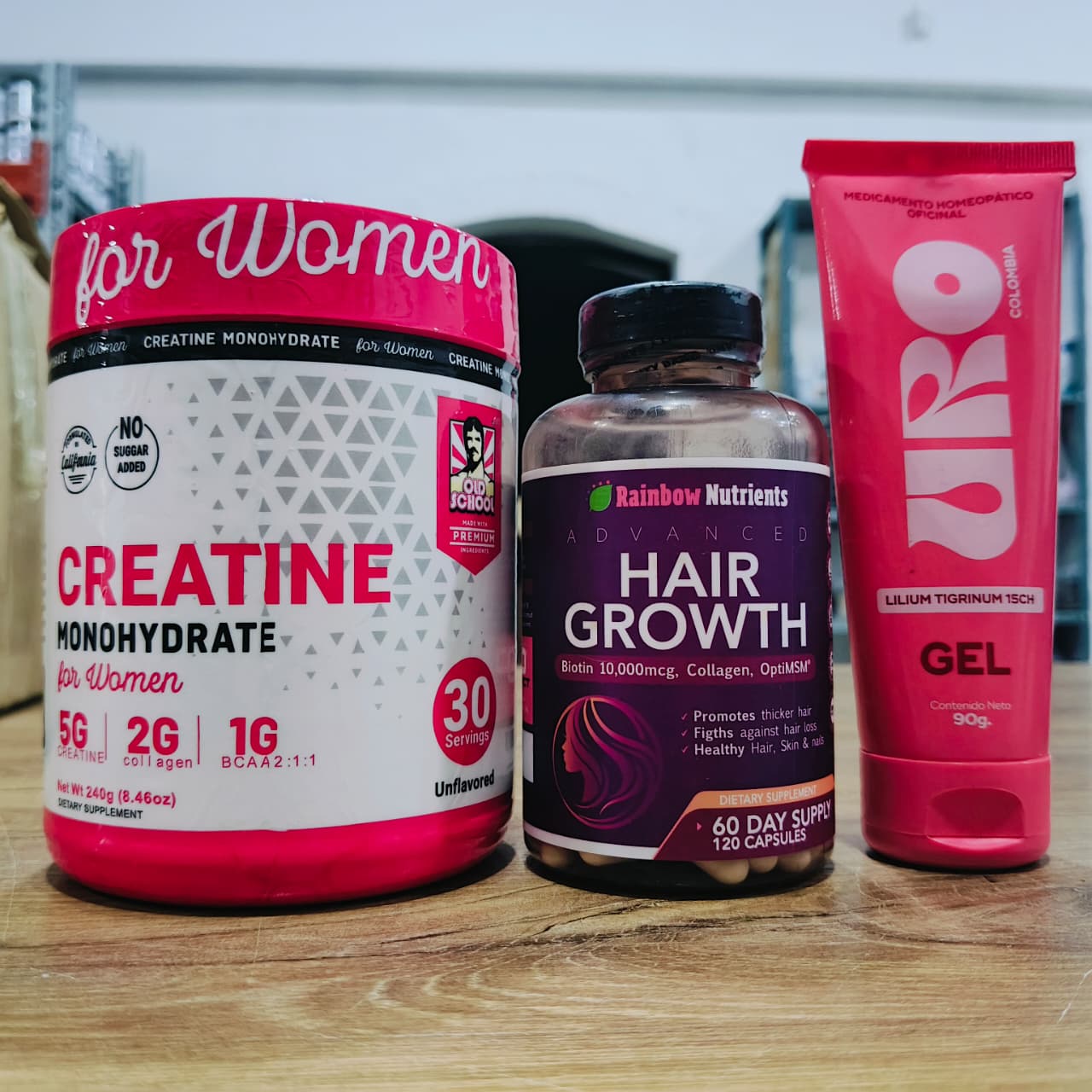 ✨ RITUAL PREMIUM BELLEZA & FUERZA FEMENINA 💎 CREATINA FOR WOMEN  + HAIR GROWTH + OBSEQUIO GEL URO 🎁 🇺🇸 🔥 100% ORIGINAL 🔥