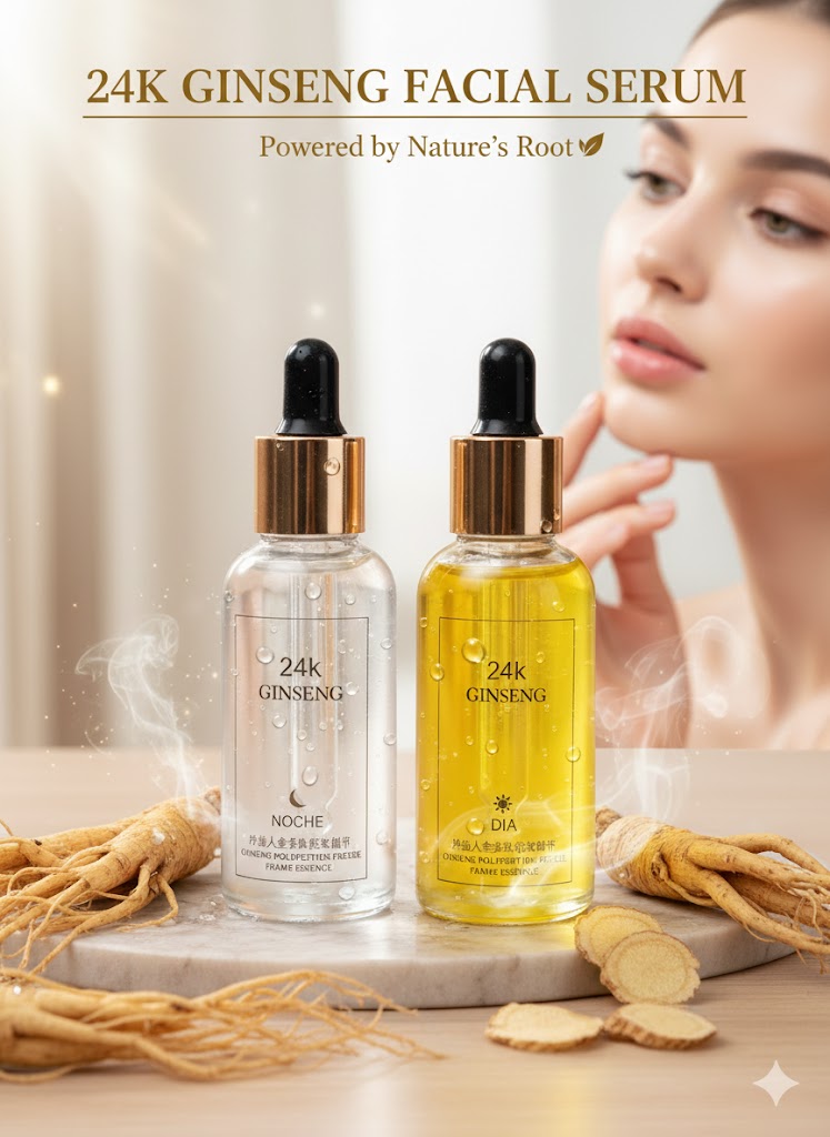 ✨ Despierta tu Piel con el Poder del Ritual Coreano 🇰🇷💛 – Dúo Ginseng 24K Premium 100% Original para Luminosidad y Rejuvenecimiento Total 🌿