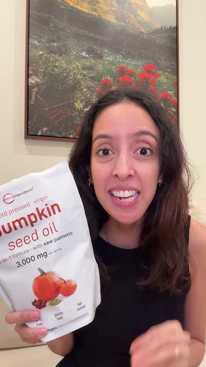 🚀 Pumpkin Seed Oil 3000mg Potencia Máxima + Saw Palmetto 🎃| Fórmula 2-en-1 para Cabello y energia femenina |  100% Original 🇺🇸